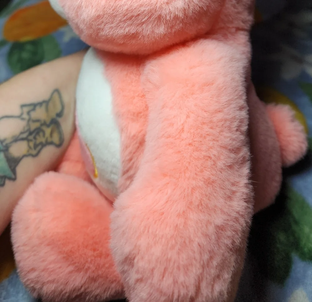 Care Bears Love-a-lot Bear Plush Toy Bright Pink Heart Tummy 10" - Picture 8 of 14